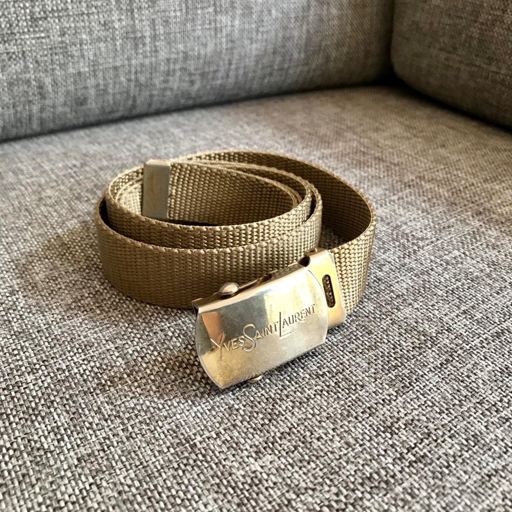 Vintage YSL nylon belt